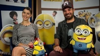 Beren Saat ve Kenan Doğulu, Minyonlar filmi seslendirmesi için stüdyoya girdi.